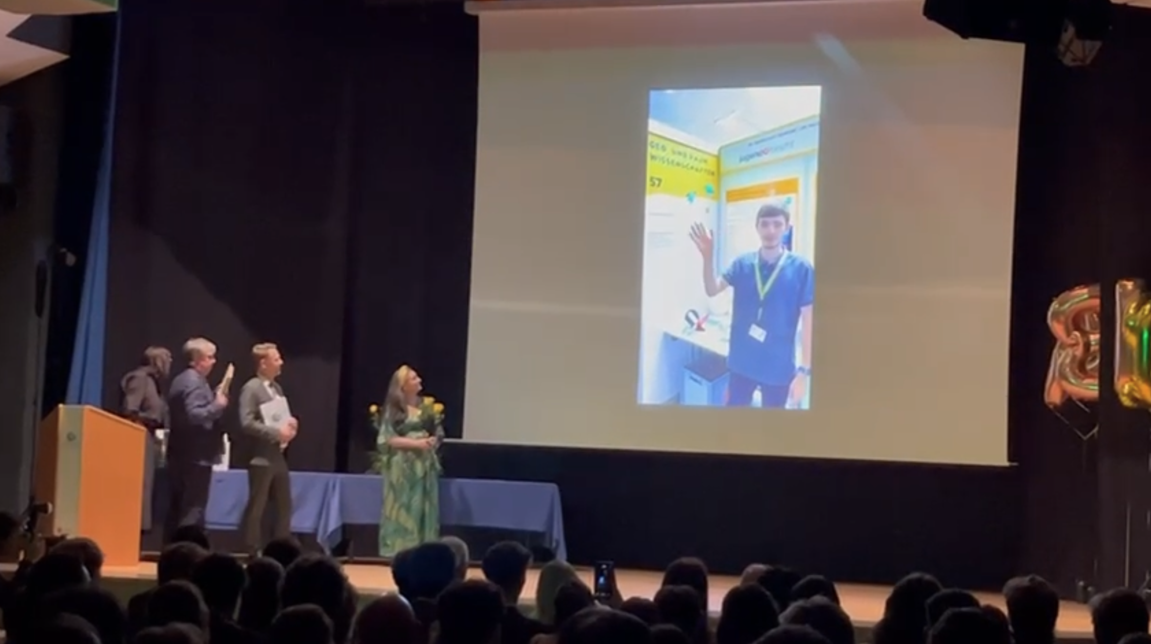 Virtually present at the graduation ceremony